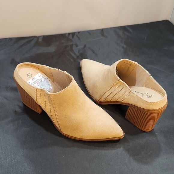 BRAND NEW JESSICA CARLYLE BLOCK HEEL PLATFORM MULE SHOE G1 - Picture 12 of 15